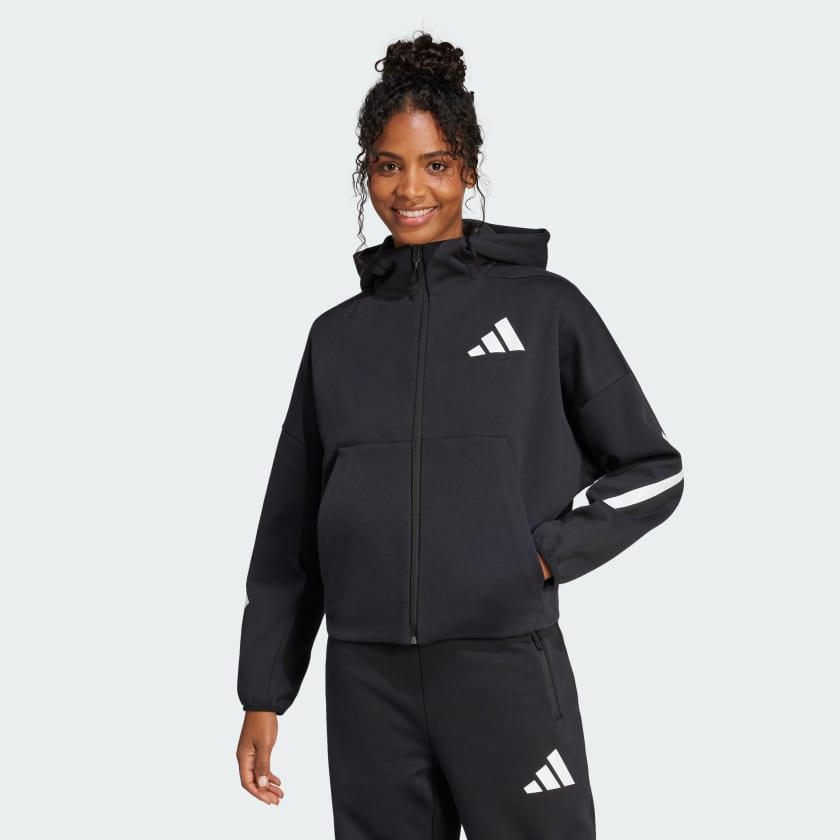 Áo hoodie Nữ adidas Z.N.E. khoá kéo Nữ - JC5392