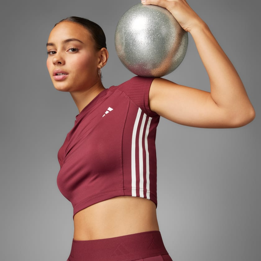 Áo T-shirt tập luyện adidas Hyperglam Nữ - JC9711