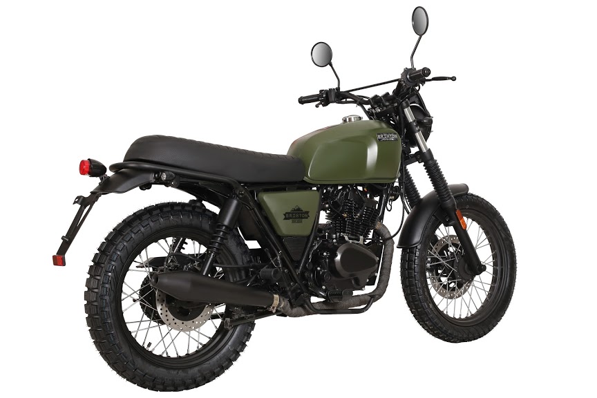 BX 150X BRIXTON SCRAMBLER 150 đen nhám  TAYA MOTOR