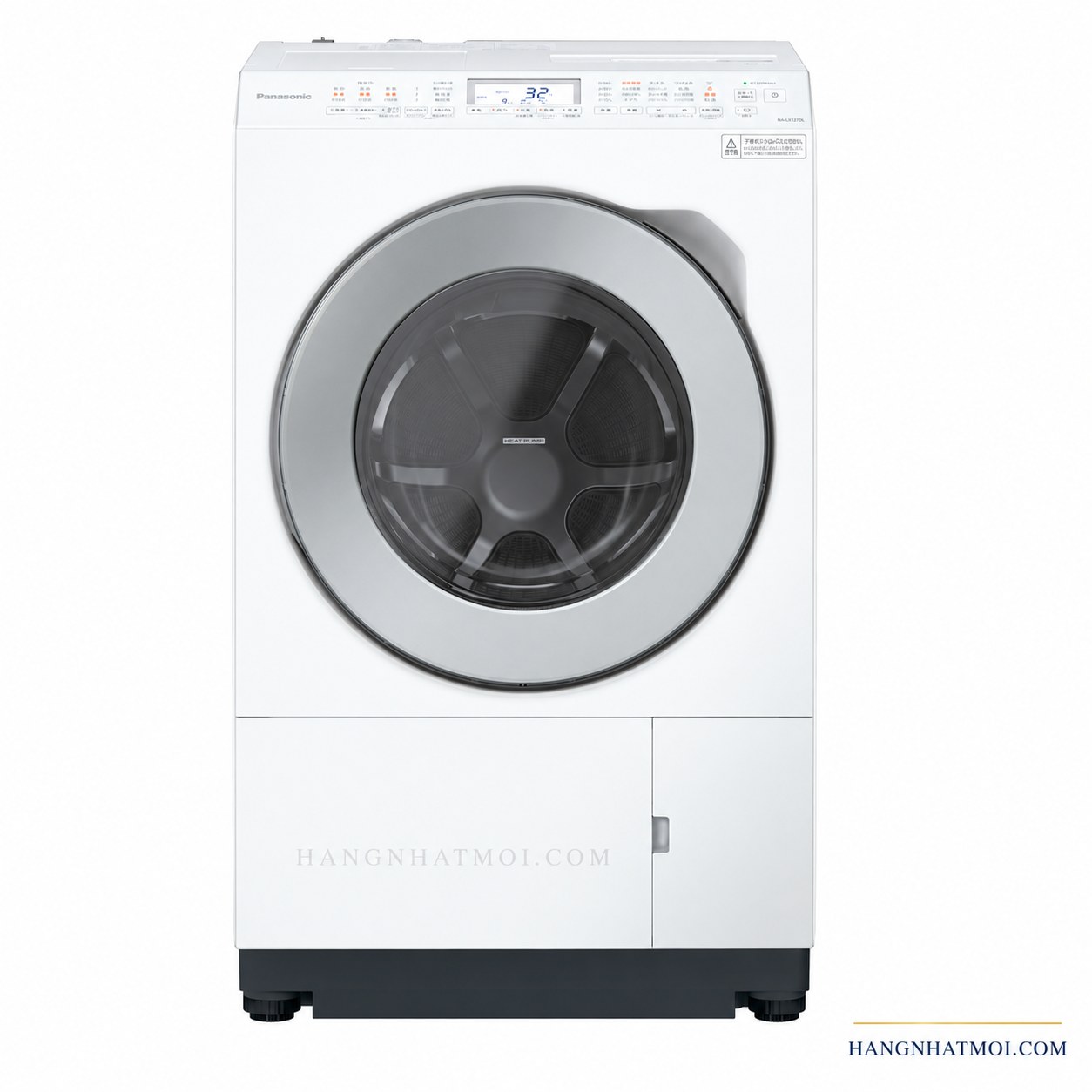 Máy giặt sấy Panasonic NA-LX127DL màu trắng mờ, giặt 12 kg sấy 6 kg, máy mới