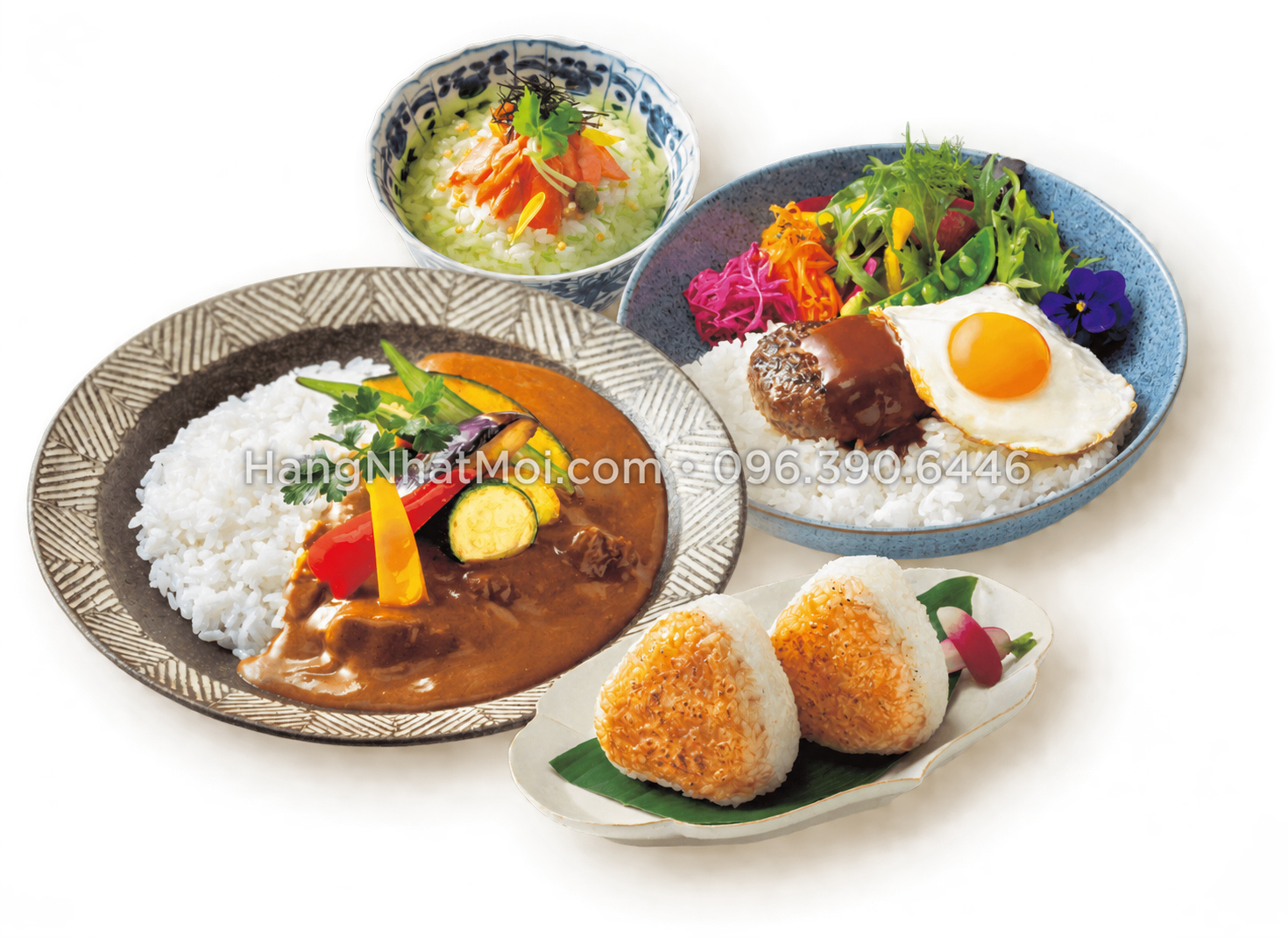 Các món ăn minh họa lựa chọn kết cấu cơm với dòng Zojirushi NX-AA