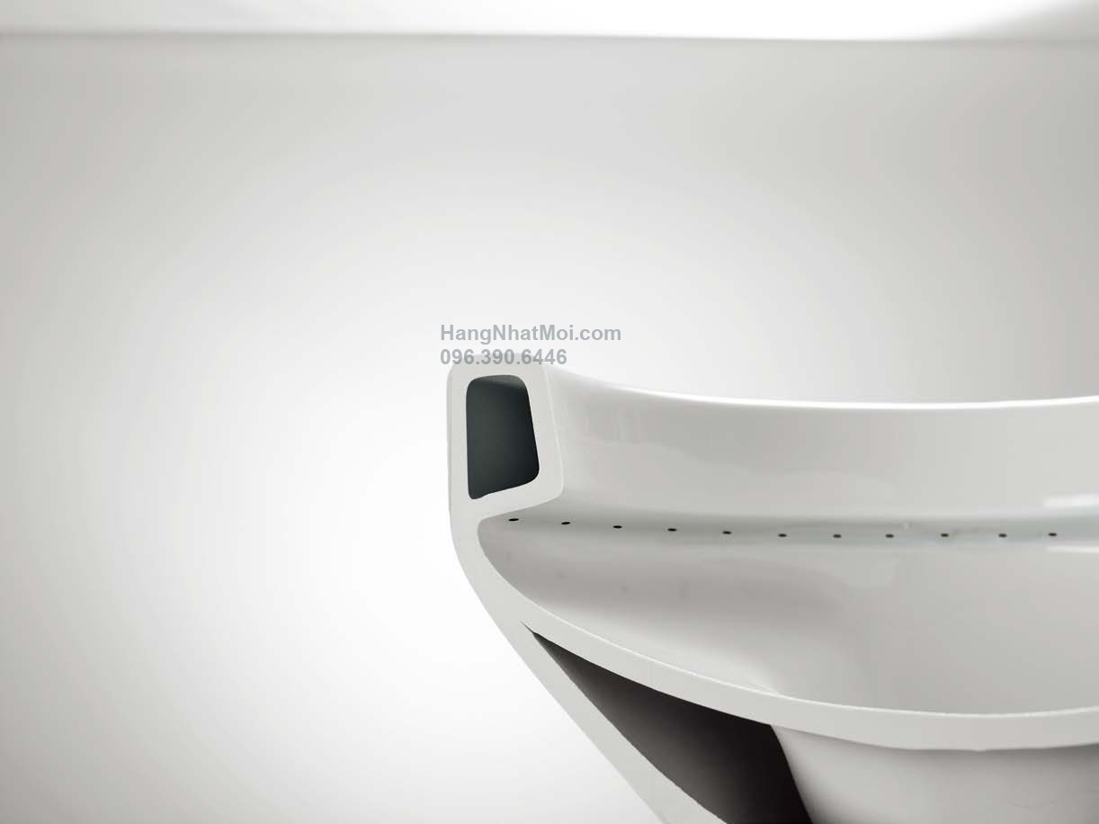 Minh họa cơ chế chung NEOREST: cấu tạo WASHLET với ít khe góc ở mặt dưới (áp dụng CES9710)