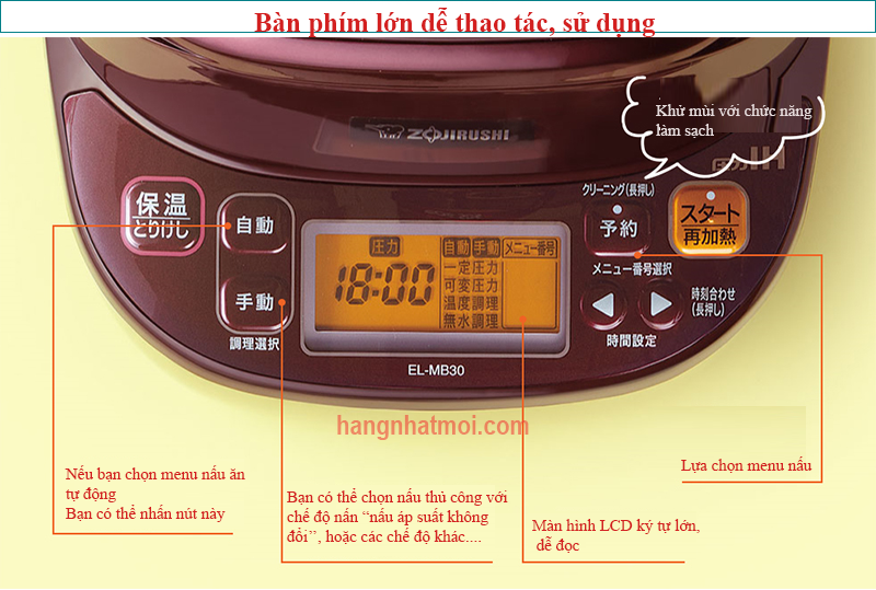 Nồi áp suất Zojirushi EL-MB30