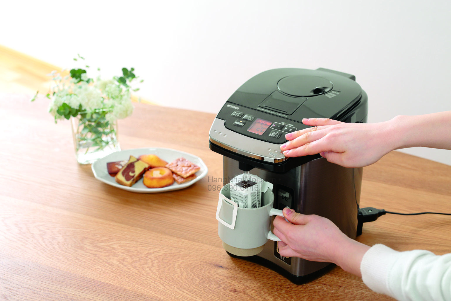 Bơm tay cấp nước khi dùng Tiger PIG-H300 không cắm điện
