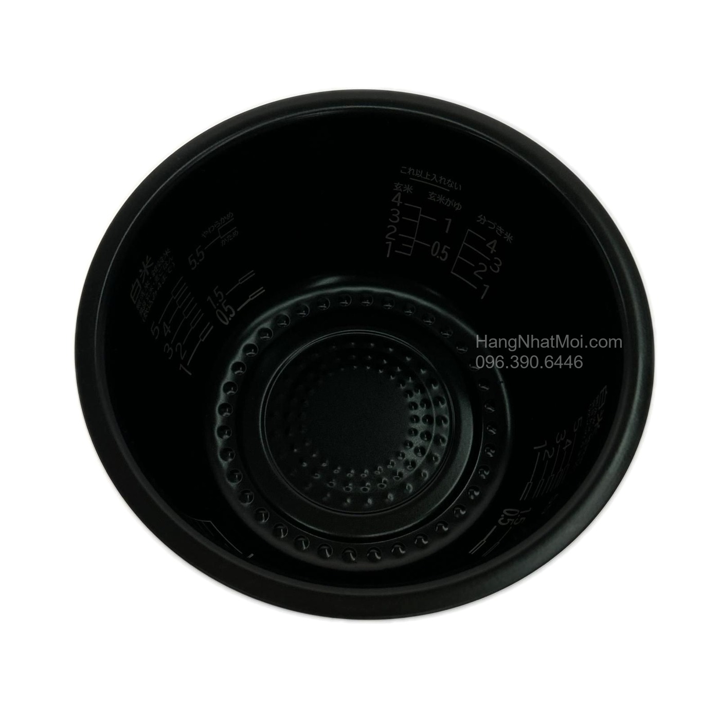 Lòng nồi RZ-W100FM và các vạch đong nước.