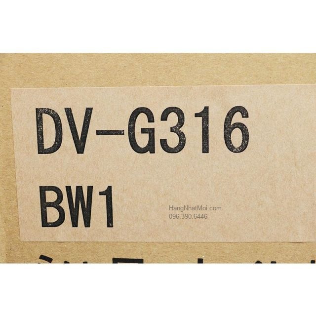 Nhãn thùng cụm điện SATIS G6 ghi DV-G316 và mã màu BW1
