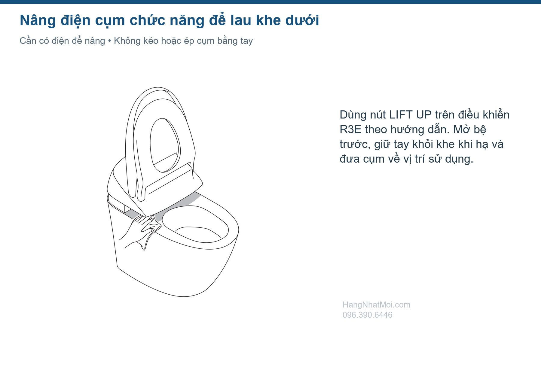 Tiếp cận khe dưới cụm điện SATIS X bằng cơ cấu nâng