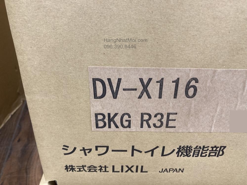 Nhãn thùng DV-X116 BKG R3E của bộ SATIS X6 màu đen