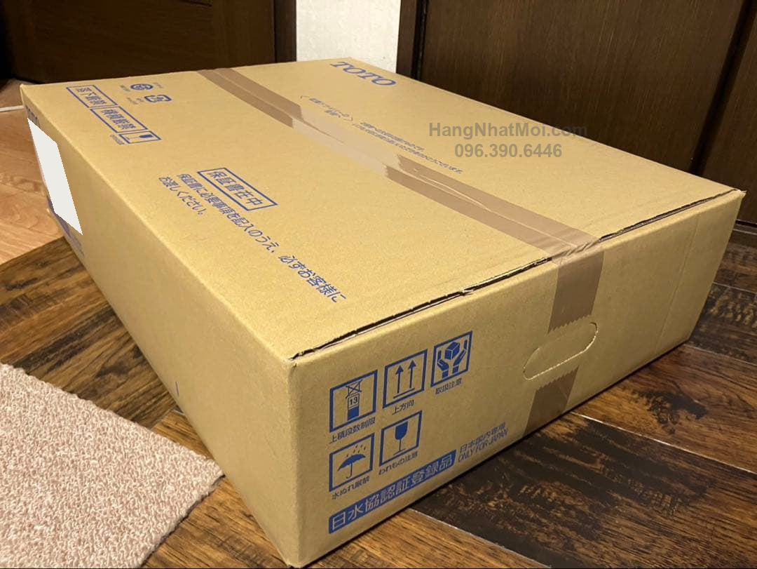 Thùng TOTO TCF4744 nhìn từ góc phía sau