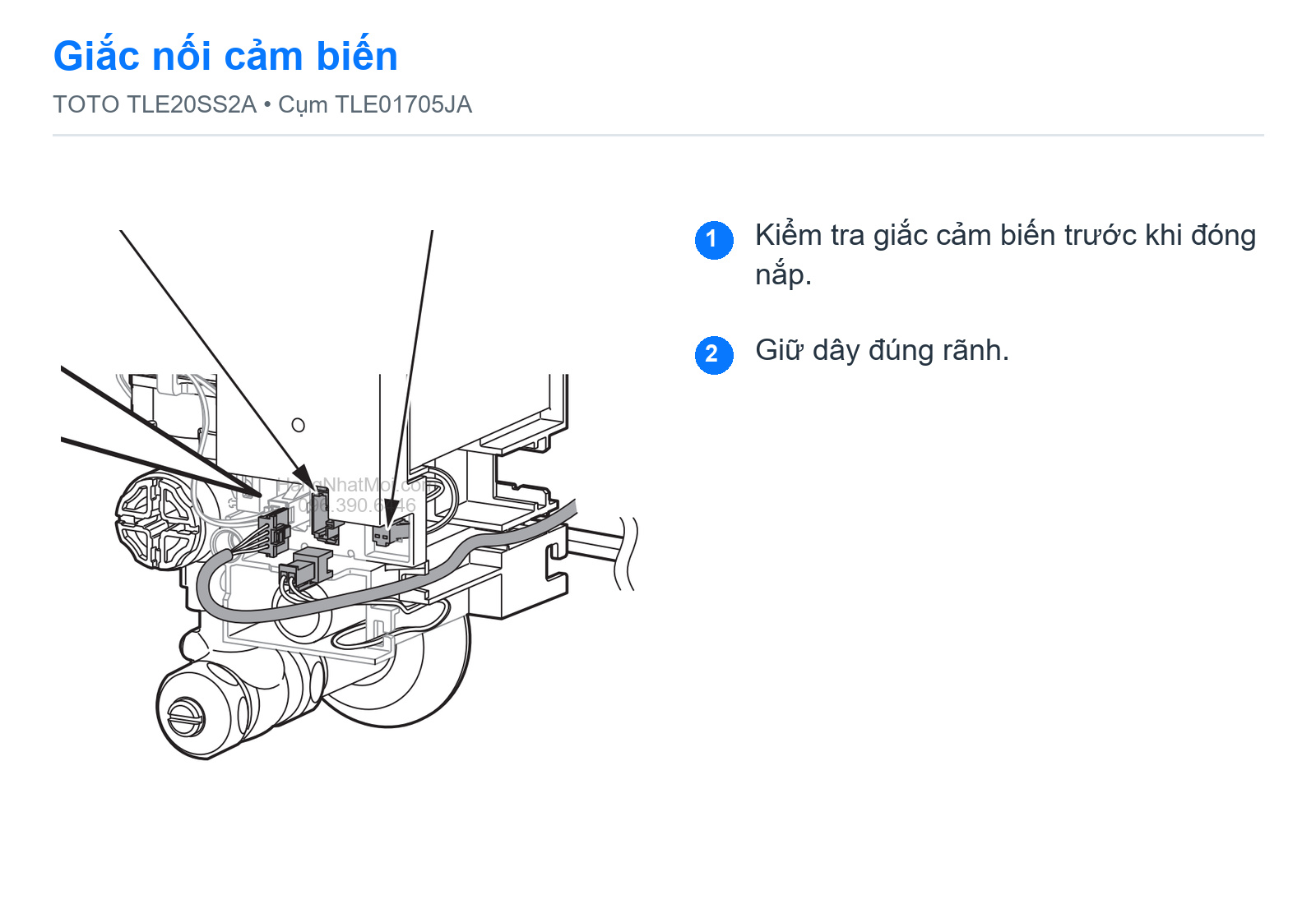 Giắc nối cảm biến TOTO TLE20SS2A