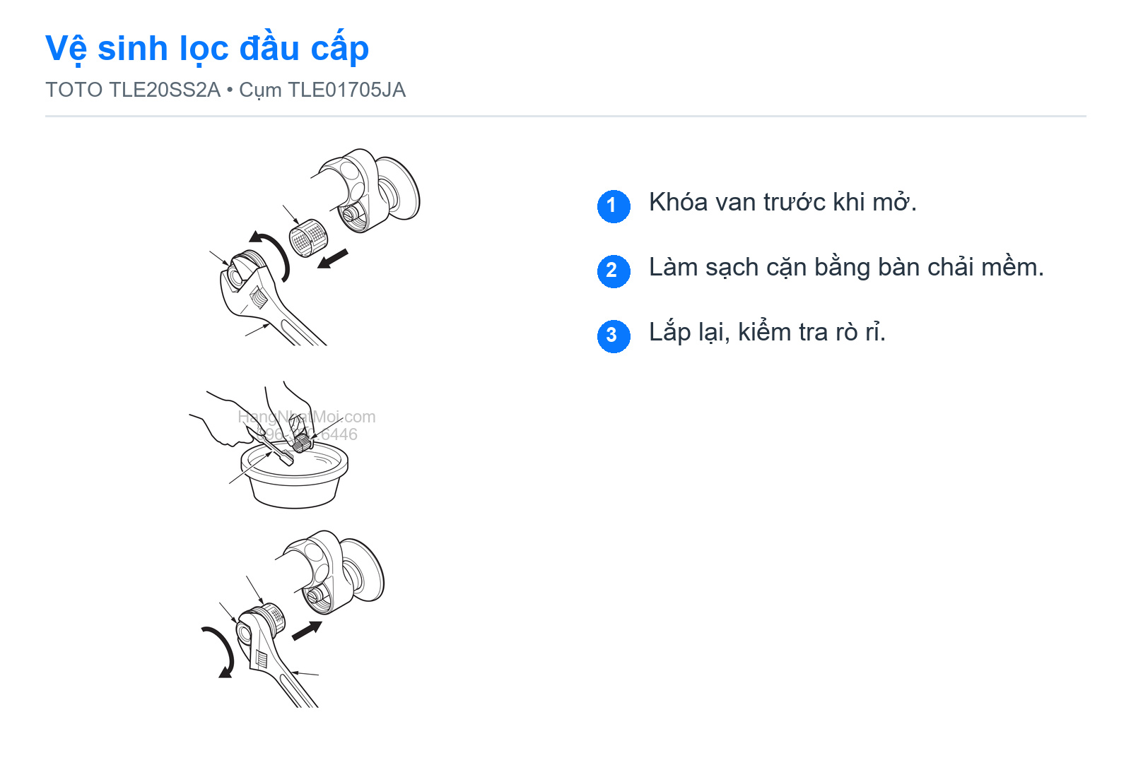 Vệ sinh lọc đầu cấp TOTO TLE20SS2A