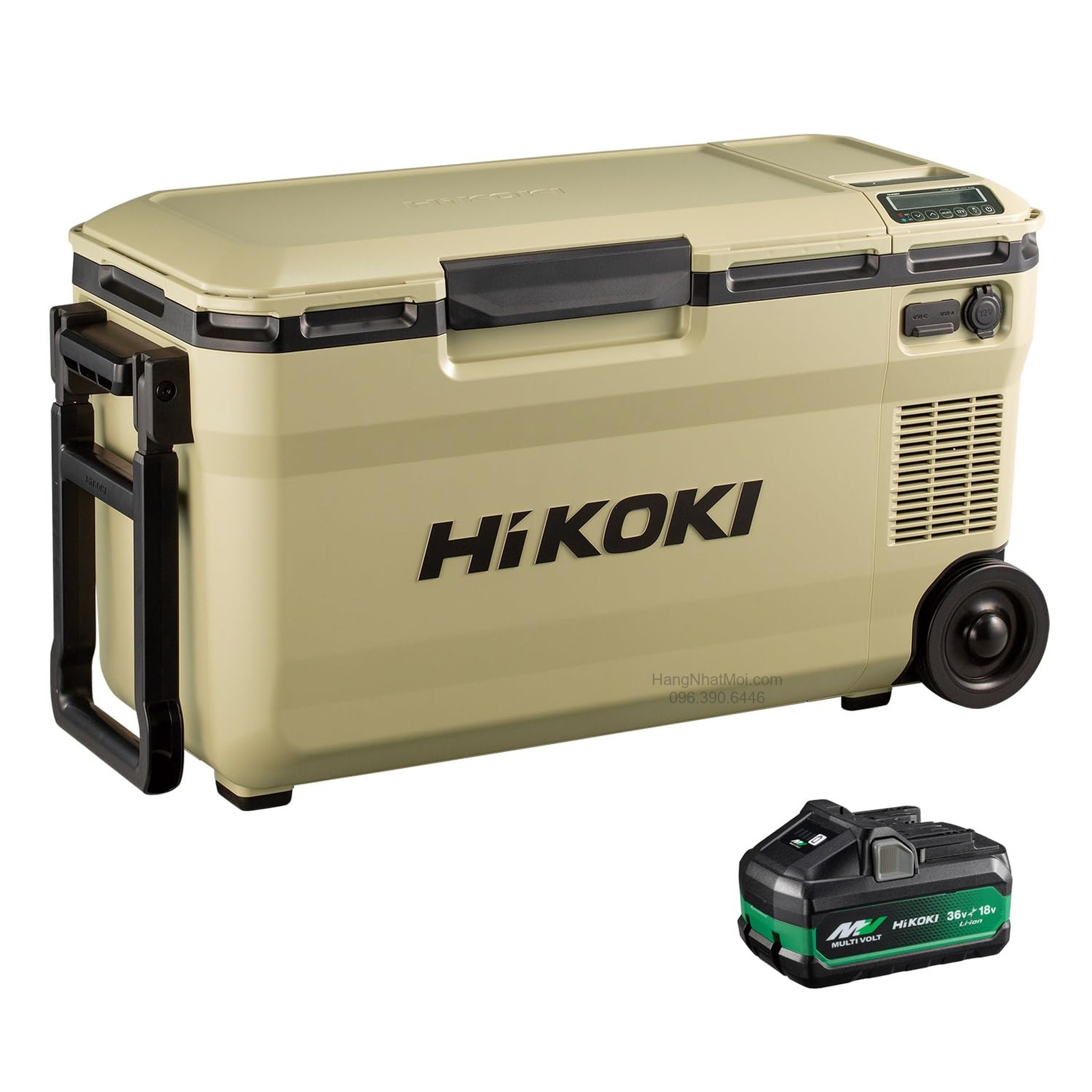 HiKOKI UL18DE 36L màu be cát, bản đi kèm một pin BSL36B18X.