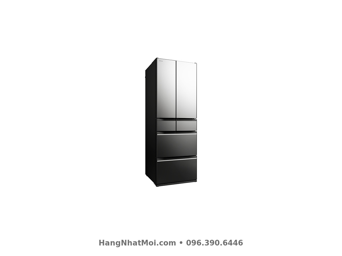 Hitachi R-HXC54X thiết kế 6 cửa màu Crystal Mirror
