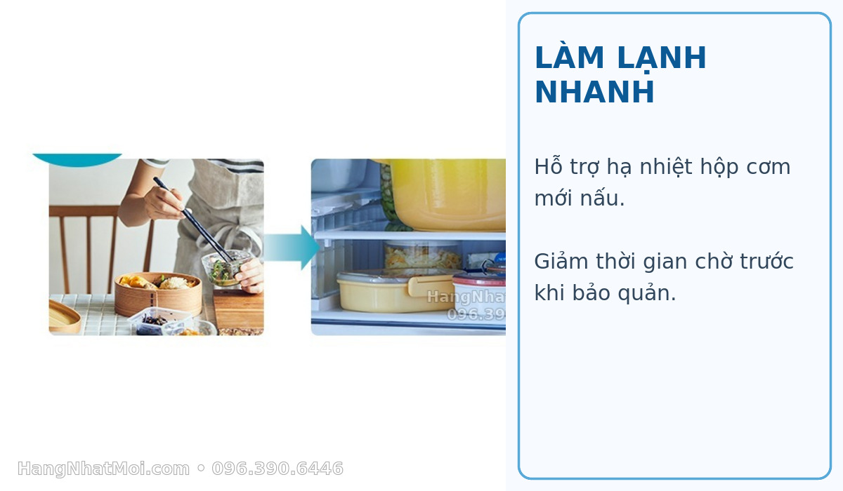 Chức năng làm lạnh nhanh Hitachi R-HXC54X