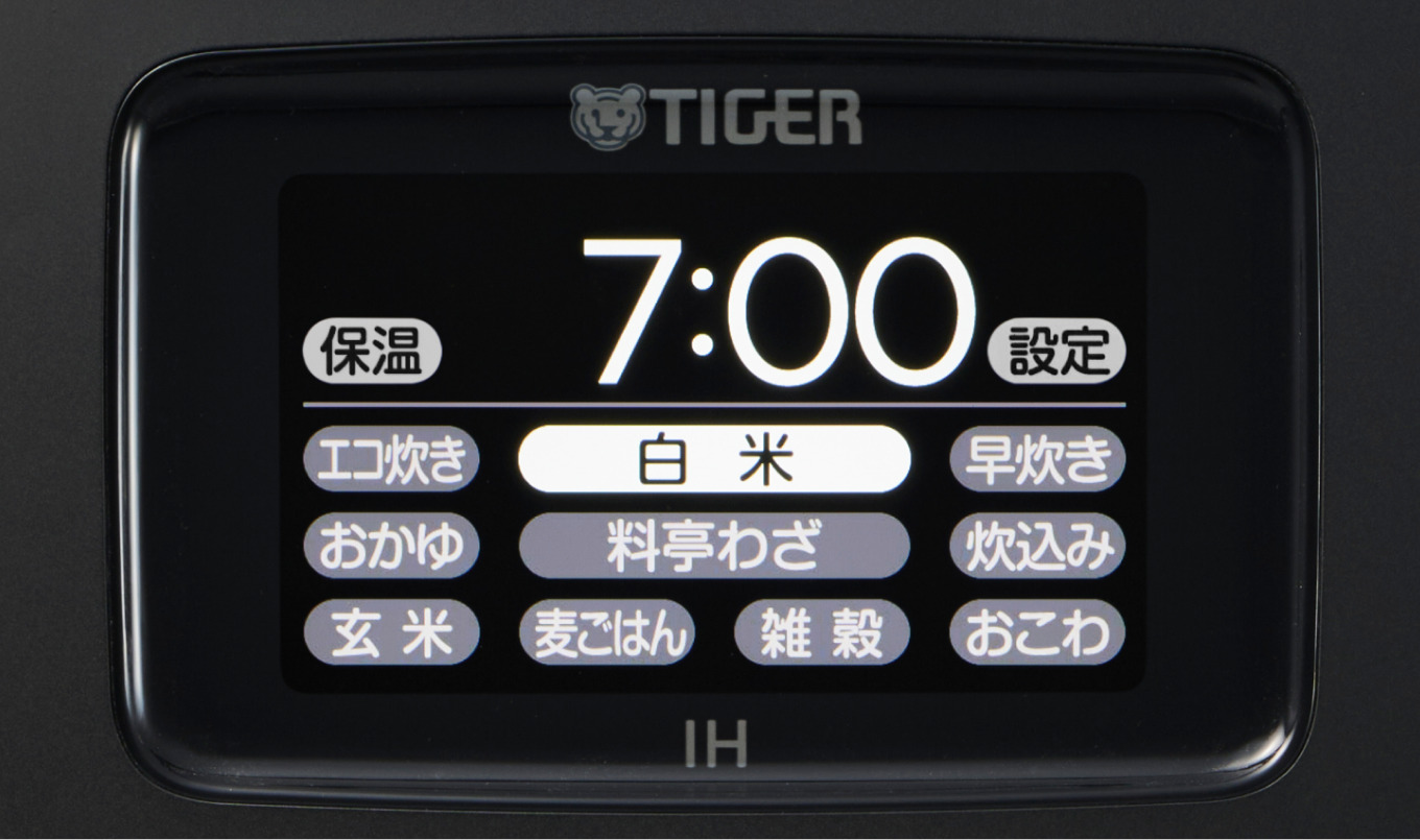 Màn hình cảm ứng IPS của nồi cơm Tiger JRT-A100
