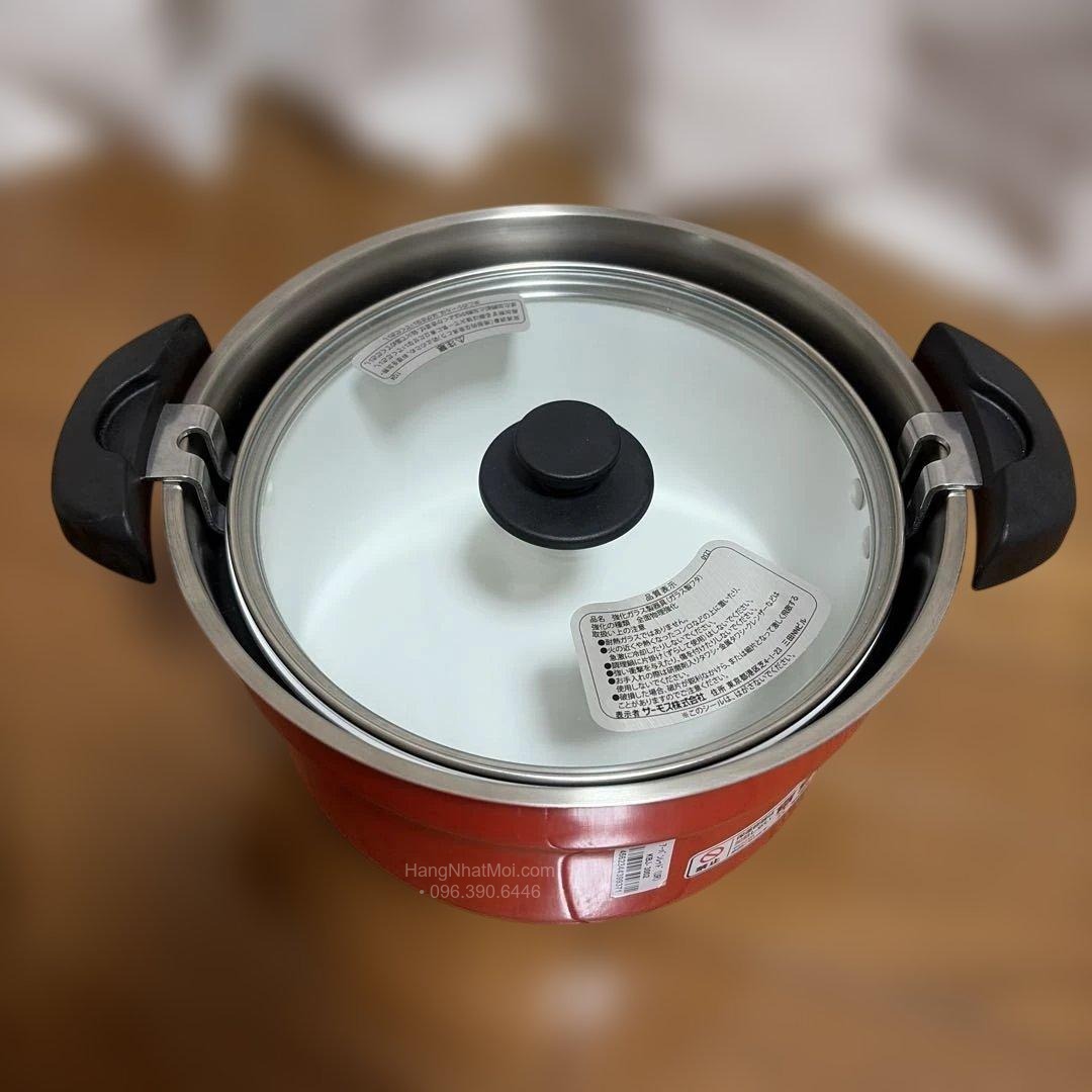 Nồi trong với nắp kính đặt trong bình giữ nhiệt Thermos KBJ-3002 UR