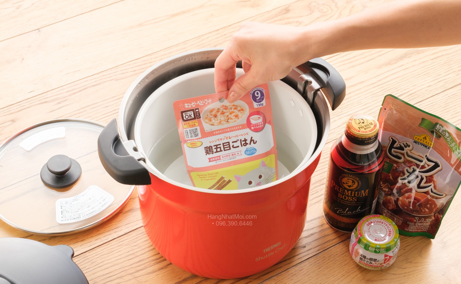 Minh họa sử dụng nhiệt còn lại trong nồi dòng KBJ sau khi chế biến món