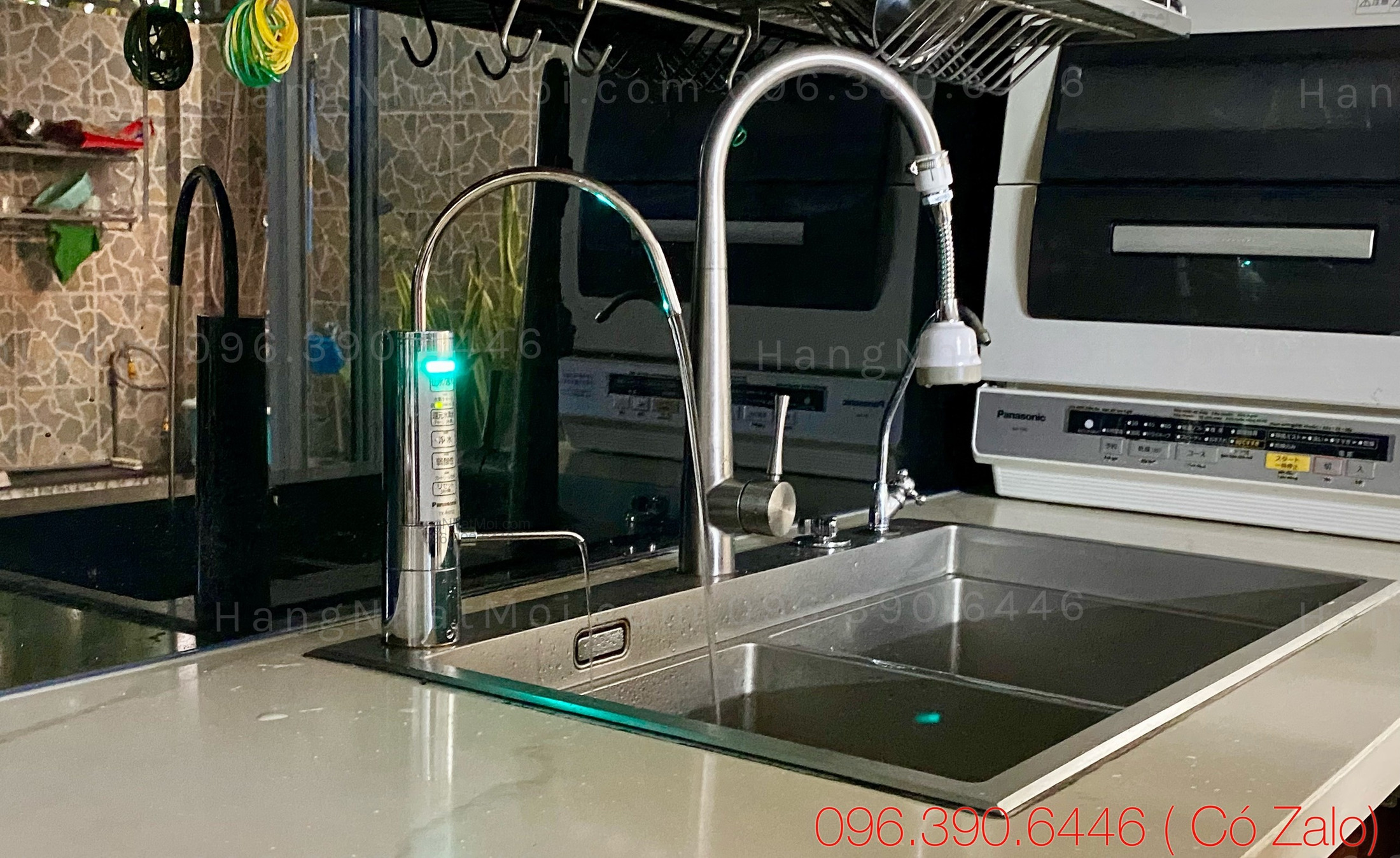 Vòi Panasonic TK-HB50-S trong phương án lắp thực tế tại bếp