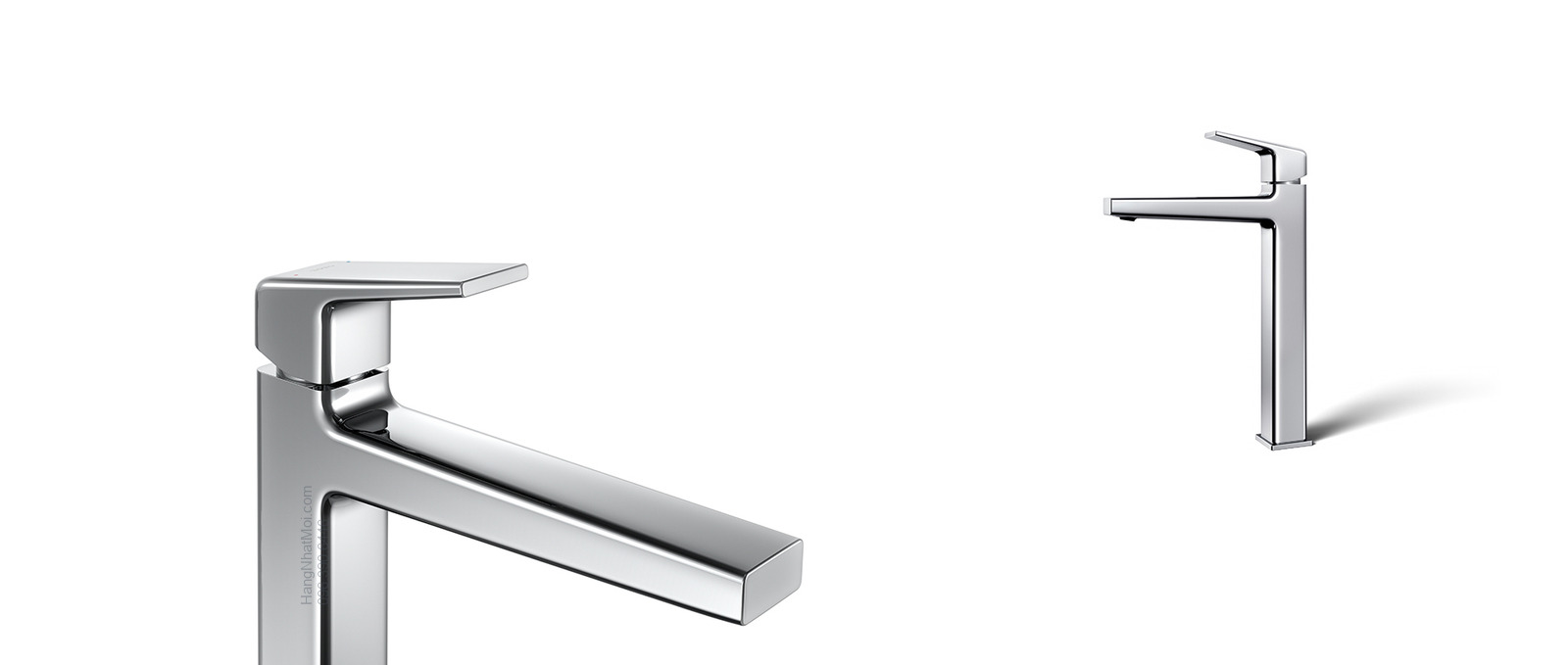 Cận đường nét của dòng GB màu chrome. Bề mặt vuông với các cạnh bo nhẹ.