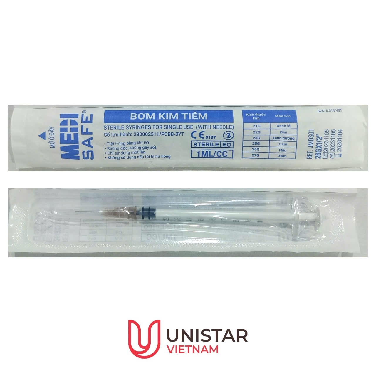 Bơm kim tiêm 1ml