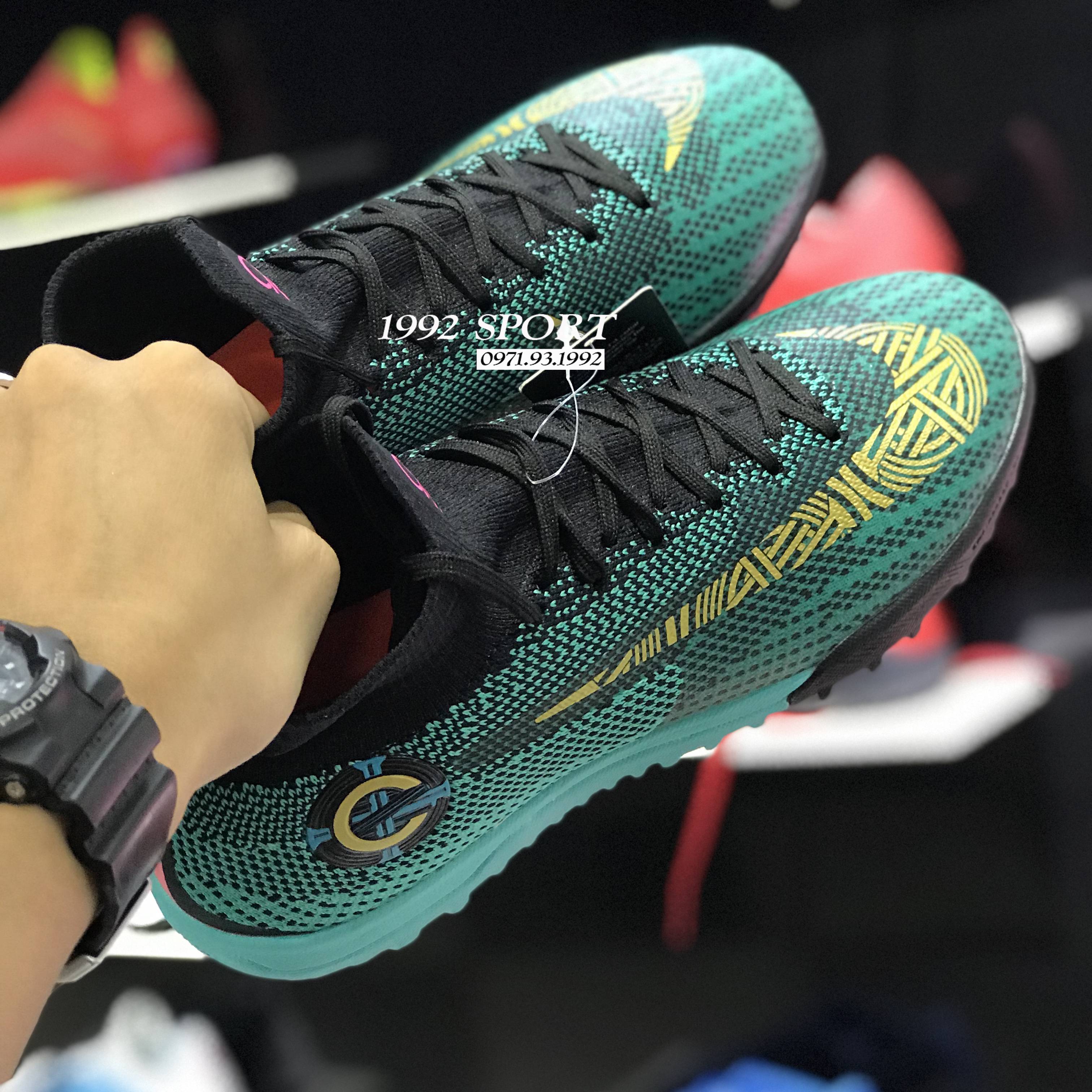 Gi y B ng Nike Mercurial SuperflyX VI Elite CR7 Xanh L en TF