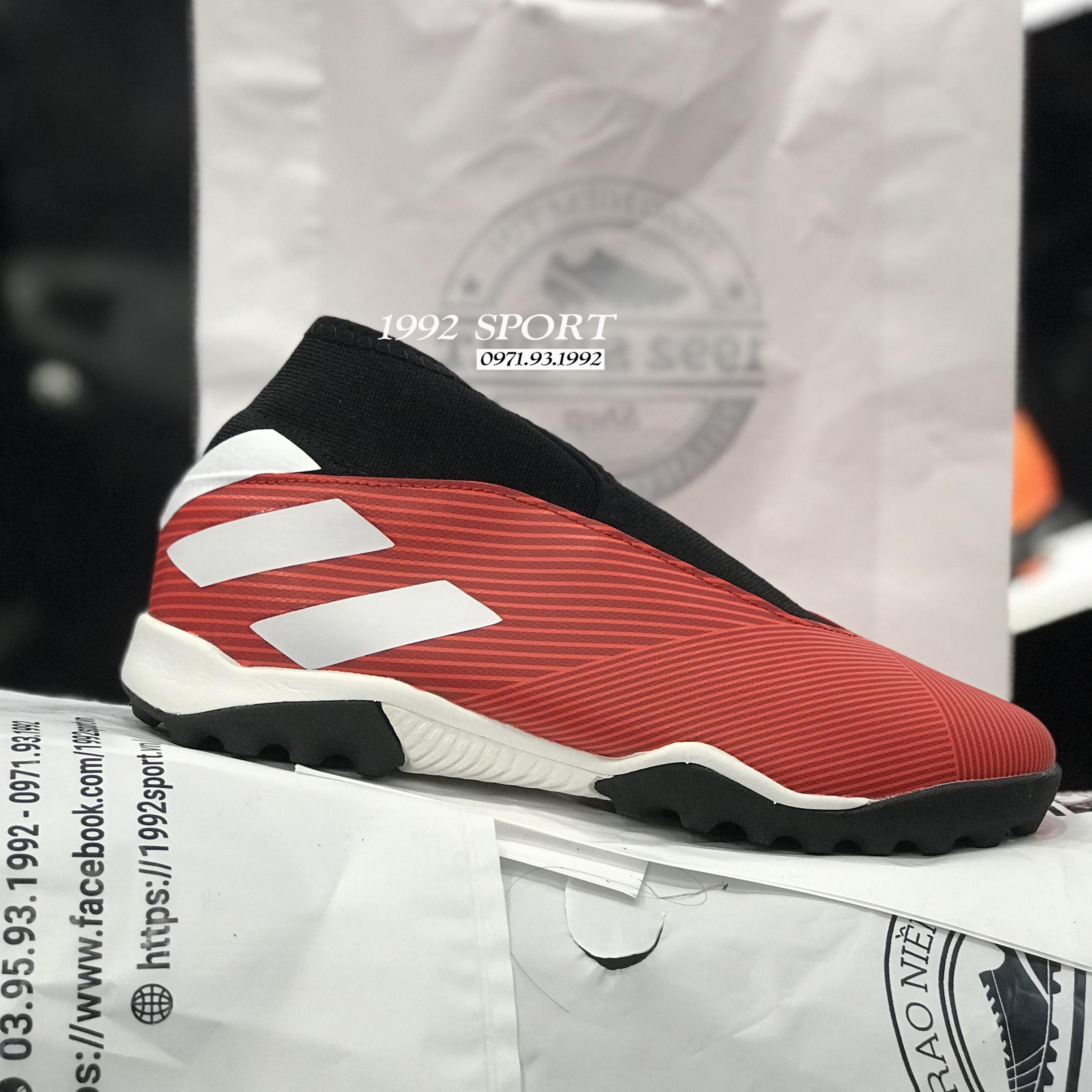 Giày Bóng Đá Adidas Nemeziz Laceless Đỏ Đen TF - Main Image