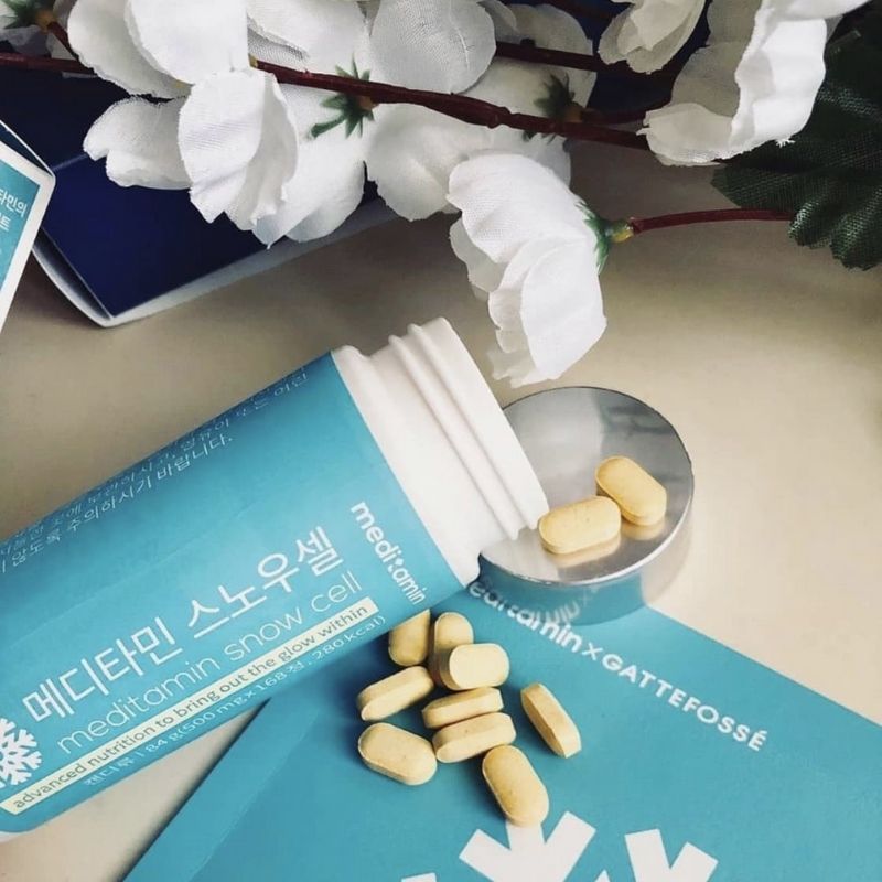 vien uong trang da meditamin glutathione snow cell