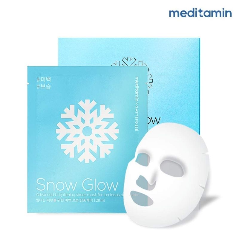 Mặt nạ phục hồi trắng da Snow Glow Mask Meditamin