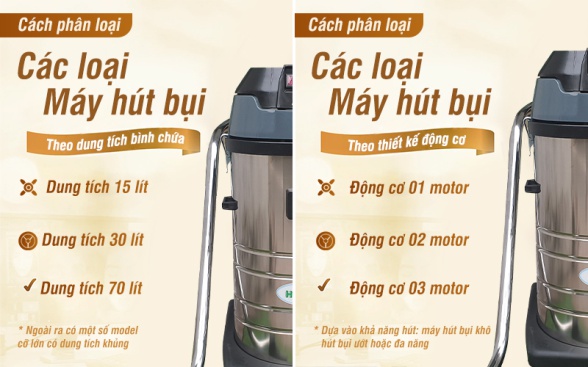 các laoij máy hút bui Hclean