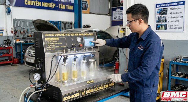 Các lưu ý khi sử dụng máy súc rửa kim phun