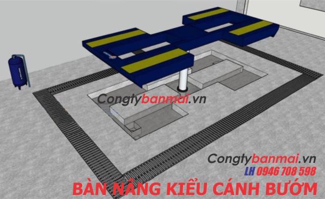 sử dụng cầu nâng 1 trụ rửa xe ô tô