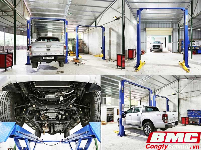 Cầu nâng Autolift lắp đặt tại nhà xưởng gara