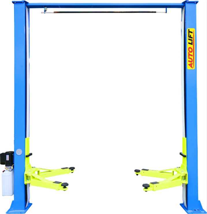 Giàn nâng xe hơi 2 trụ cổng trên AT-400LT, cầu nâng ô tô 2 trụ giằng trên autolift, cầu nâng 2 trụ giá rẻ, giá bán cầu nâng ô tô 2 trụ
