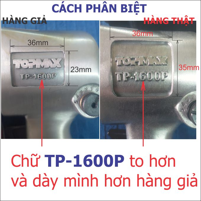 Phân biết súng TP-1600P hàng nhái hàng giả hàng thật
