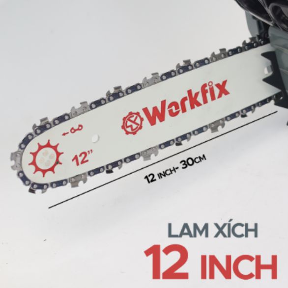 Hình ảnh cưa xích chạy xăng Workfix WF-CS1202E