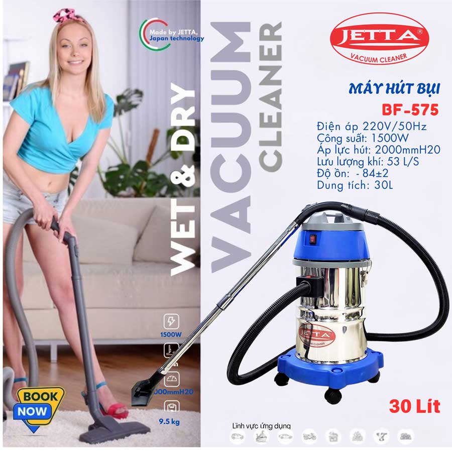 Hình ảnh máy hút bụi JETTA 30 lít BF-575