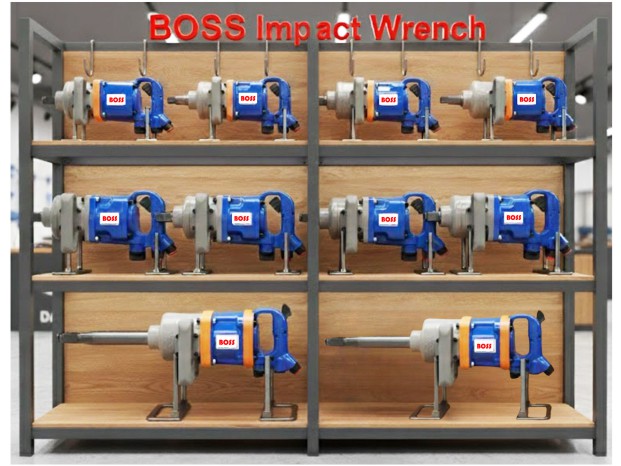 Hình ảnh súng bắn bu lông BOSS trong showroom công ty