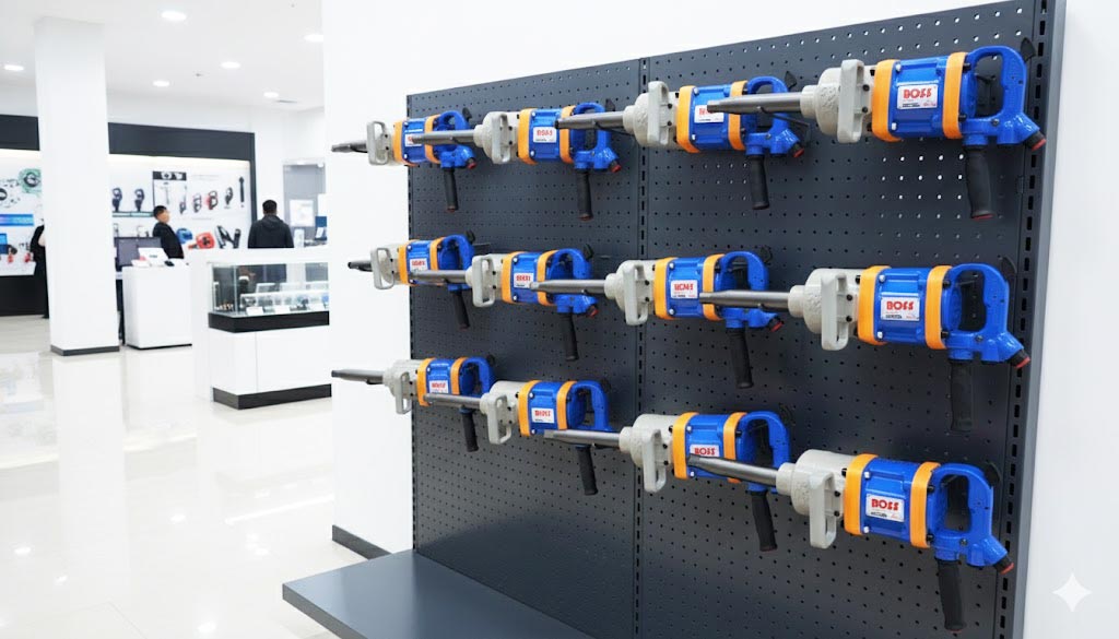 Hình ảnh súng bắn bu lông trong showroom