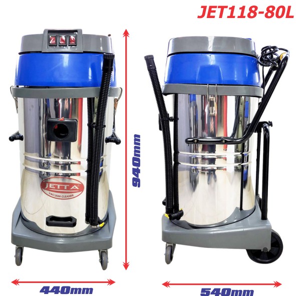Kích thước máy hút bụi 80 lít JET118-80L