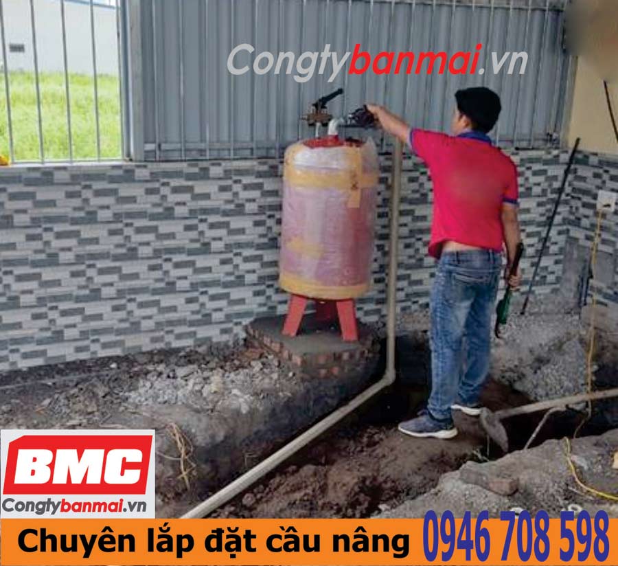 lắp đường dầu nối ty ben
