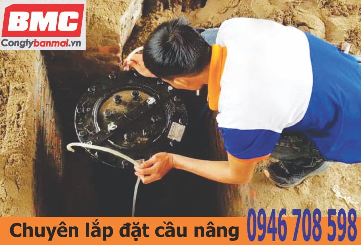 lắp trụ nâng rửa xe ô tô