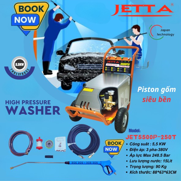 Máy rửa xe ô tô áp lực cao