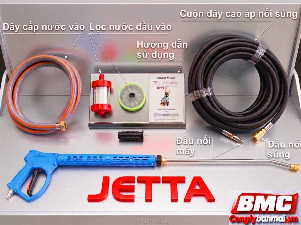 Phụ kiện đi kèm máy rửa xe JETTA