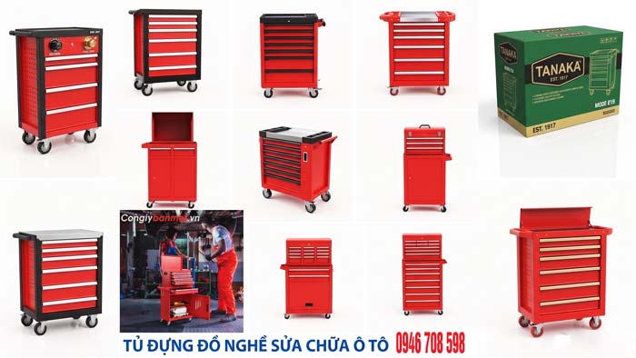 Tủ đựng đồ nghề sửa chữa ô tô xe máy