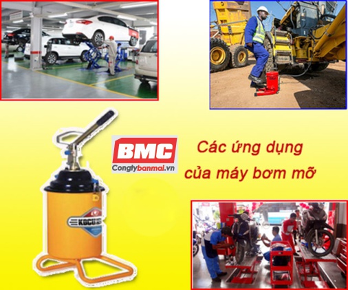 ứng dụng của máy bơm mỡ Kocu