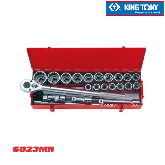 Bộ khẩu tuýp hoa thị 6023MR cỡ 3/4'' Kingtony