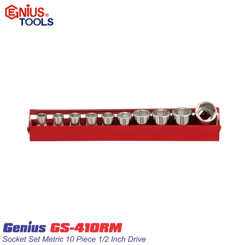 Bộ khẩu tuýp lục giác 1/2 inch 10 chi tiết Genius GS-410RM