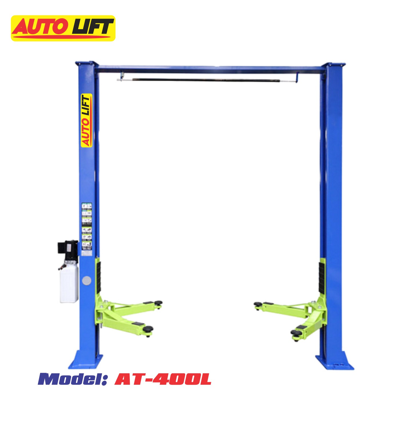 Cầu nâng 2 trụ giằng trên  AT-400L  Autolift tiêu chuẩn Châu Âu