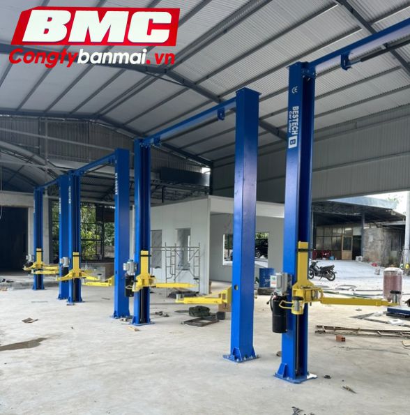 Cầu nâng 2 trụ giằng trên BESTECH BT4000T 4 tấn