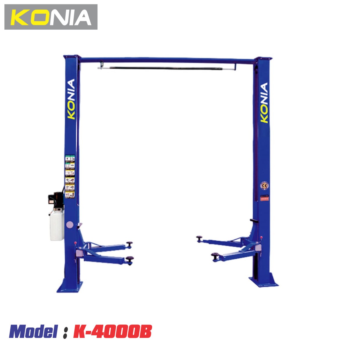 Cầu nâng 2 trụ giằng trên KONIA K-4000B 4 tấn